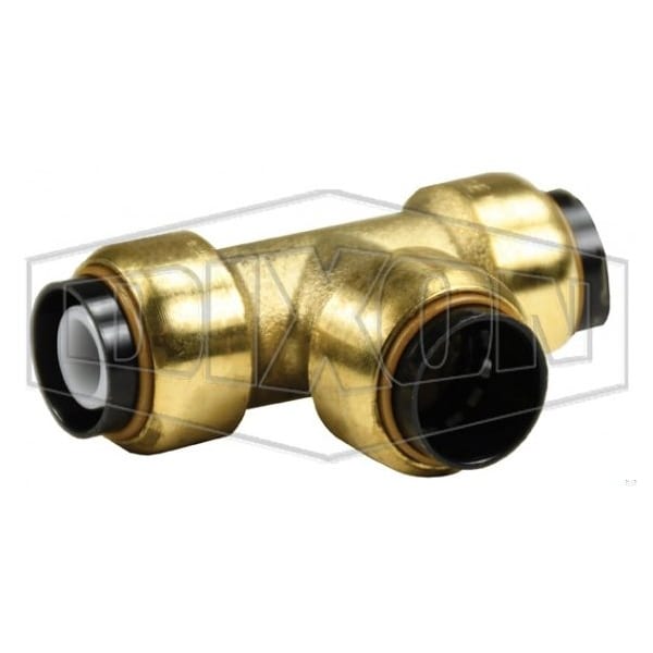 SHARK-BITE PUSH to CONNECT TEE FORGED BRASS